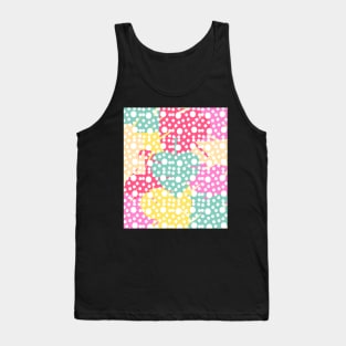 Colorful leaves with dots Tank Top